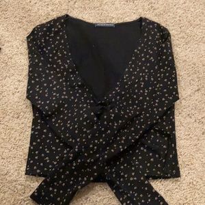 Brandy tie crop top